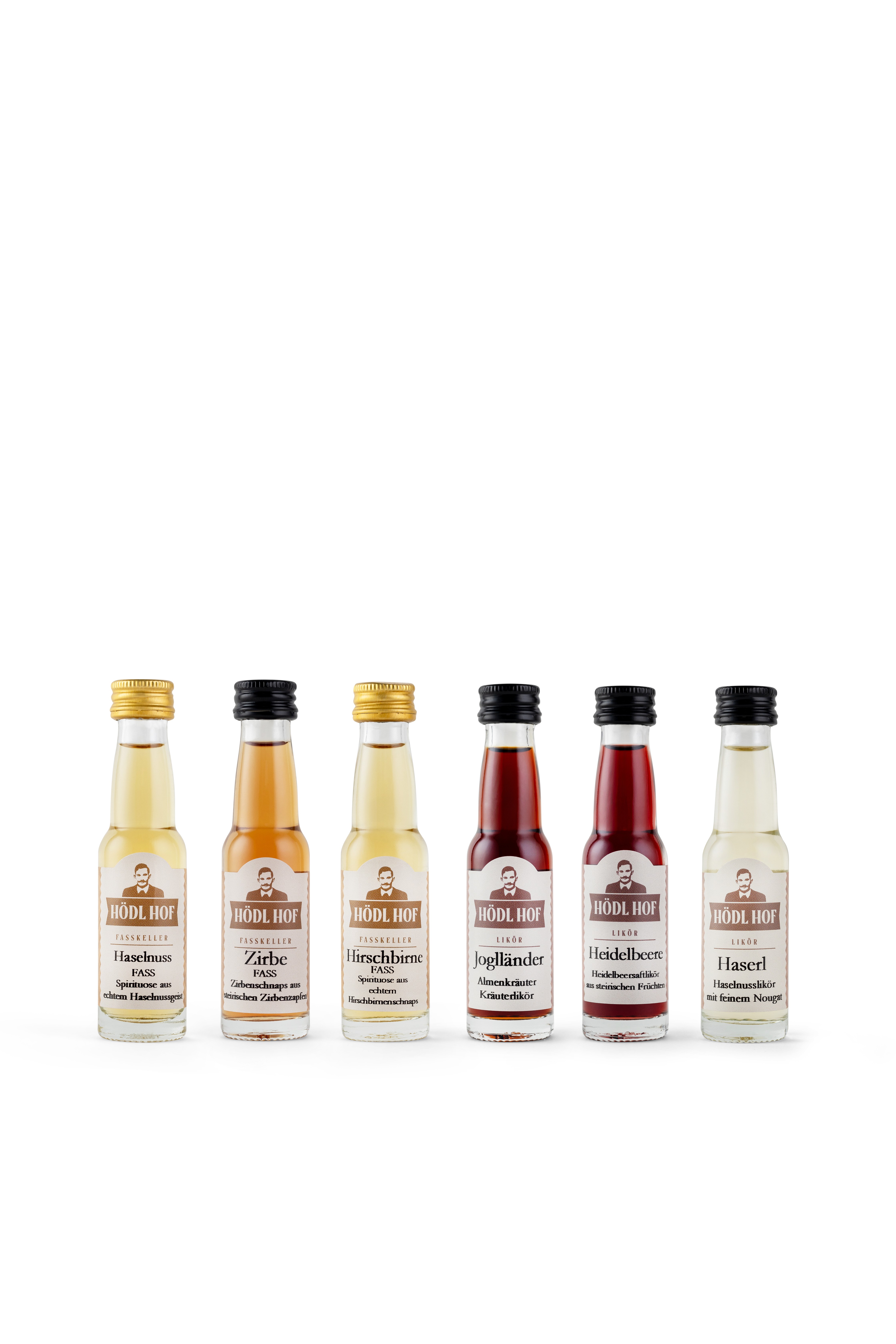 Hödl Hof Schnaps & Liköre Miniaturen Probierset 2 | 6x0,02l