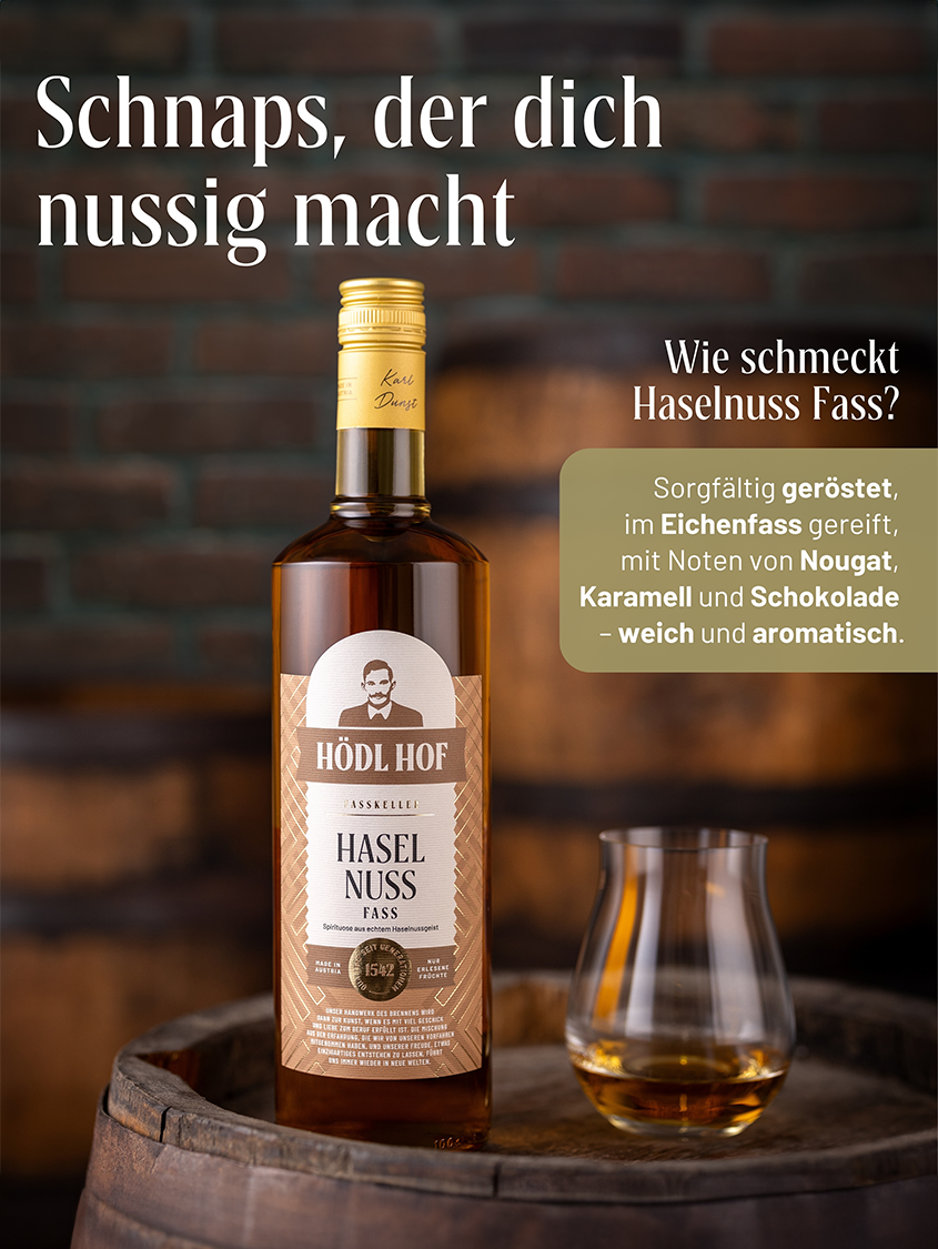 Hödl Hof Haselnuss Schnaps Fassgelagert | 38% Vol. | 0,7l