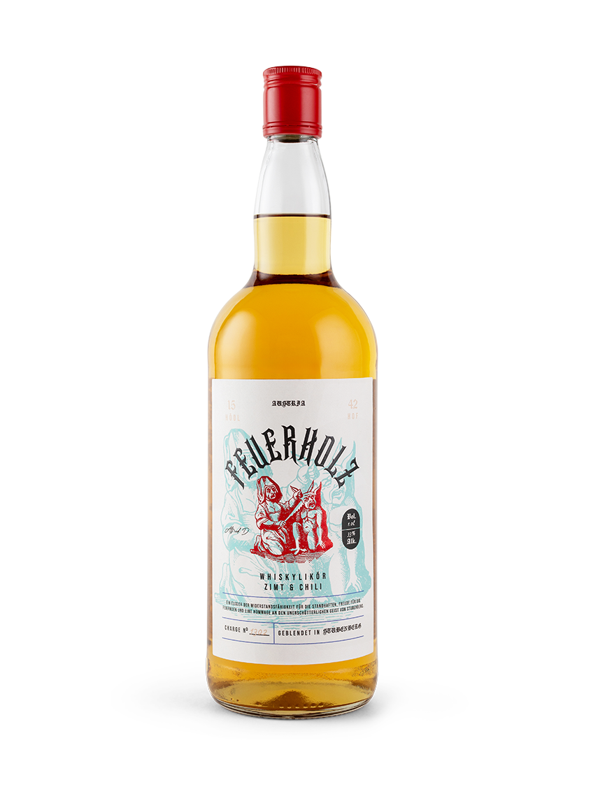 Feuerholz Whiskylikör mit Zimt & Chilli | 33% Vol. | 1,0l